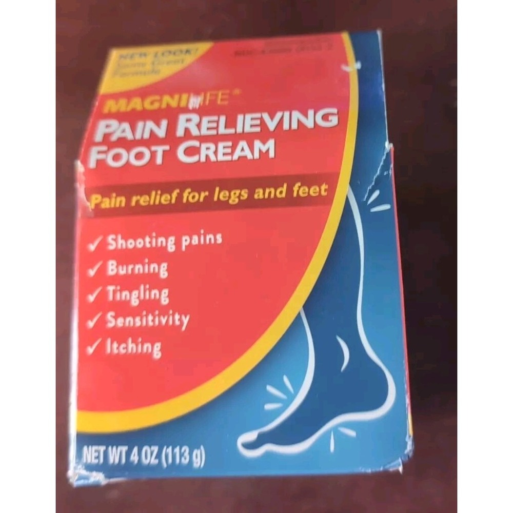 MagniLife Homeopathic Pain Relieving Foot Cream 4 Oz,